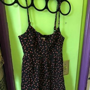 Black poppy XS Geo pattern tank dress